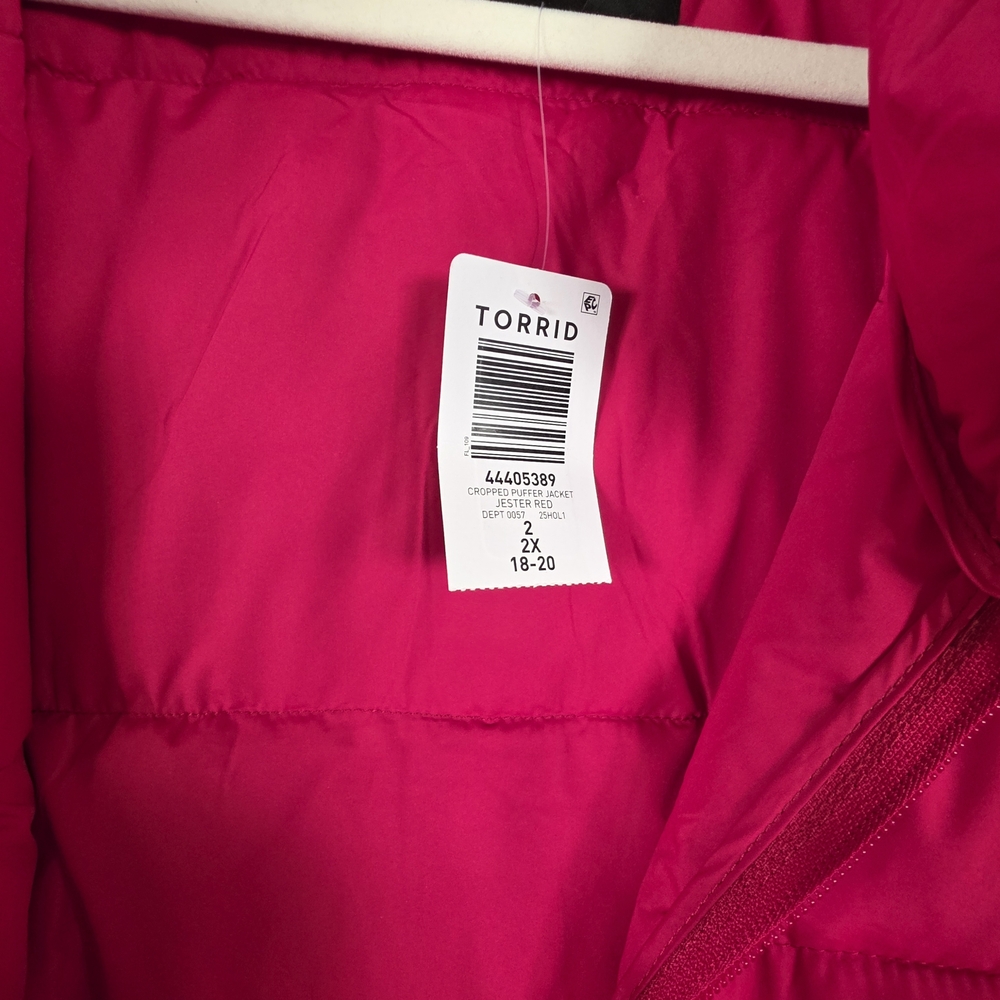 Torrid Red Puffer Jacket - Picture 2 of 3